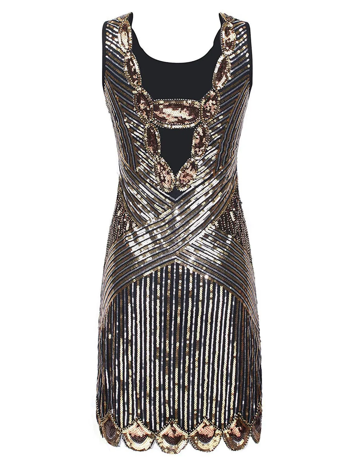 1920s Sequin Evening Dress