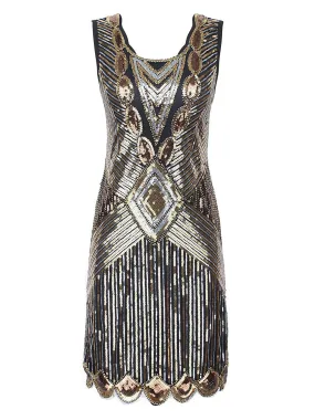 1920s Sequin Evening Dress