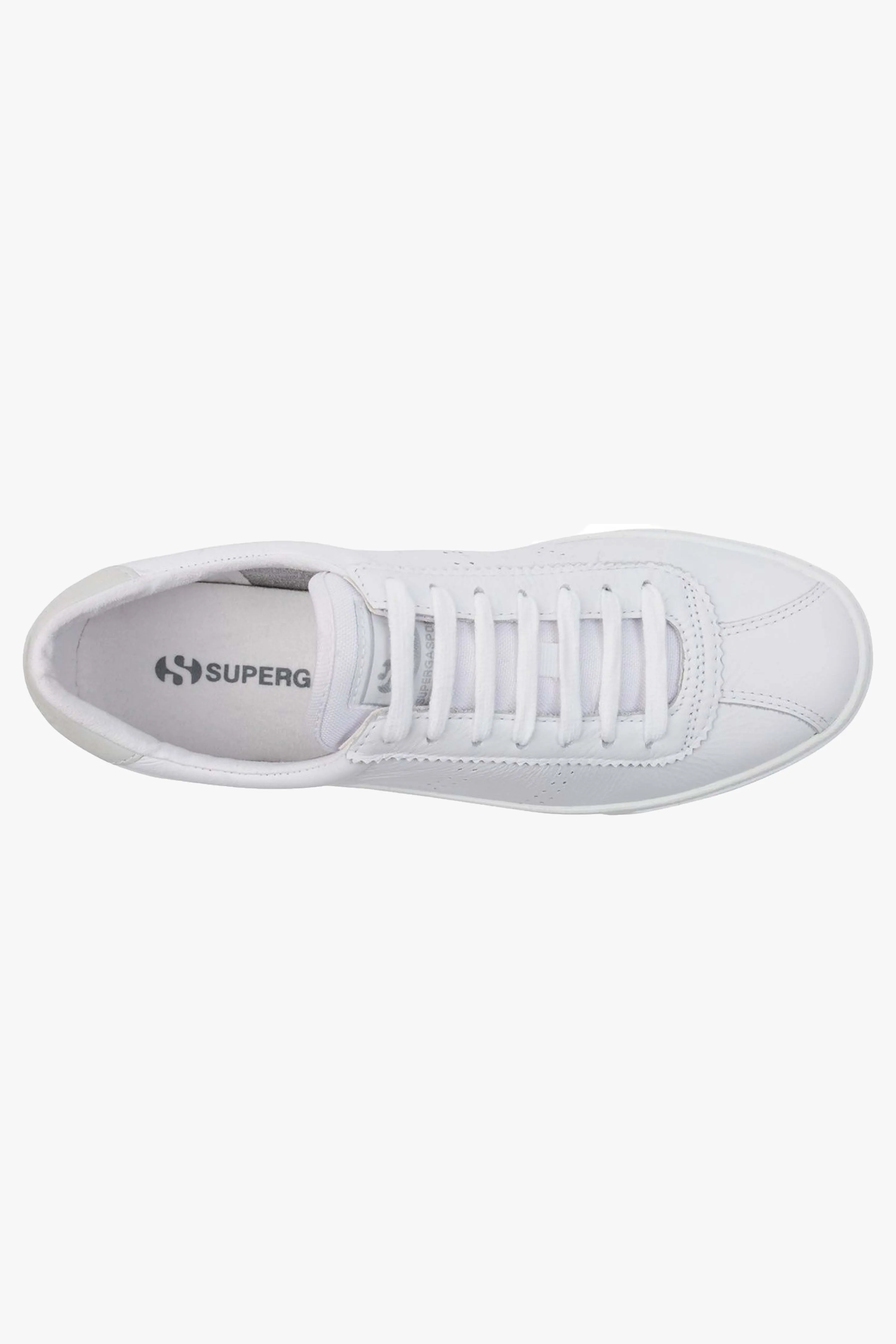 2843 Club S Comfort All White Leather Sneaker