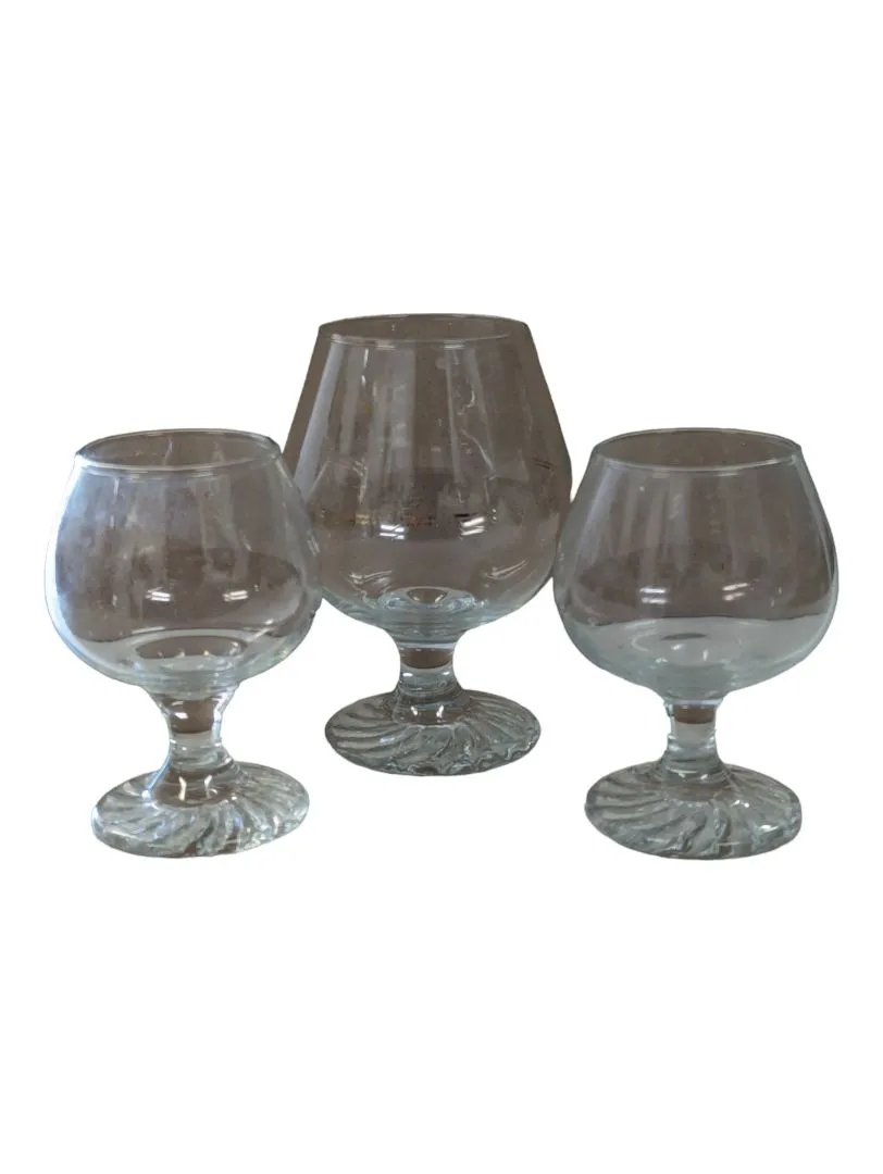 3- Snifter Glasses