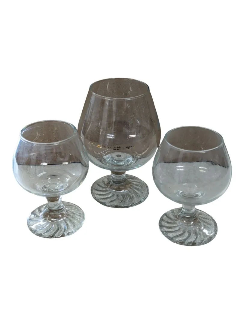 3- Snifter Glasses