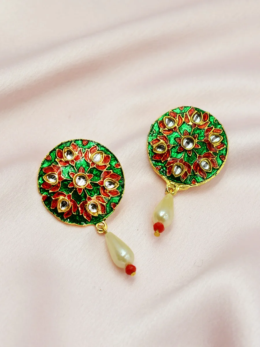 Advika Meenakari Earrings