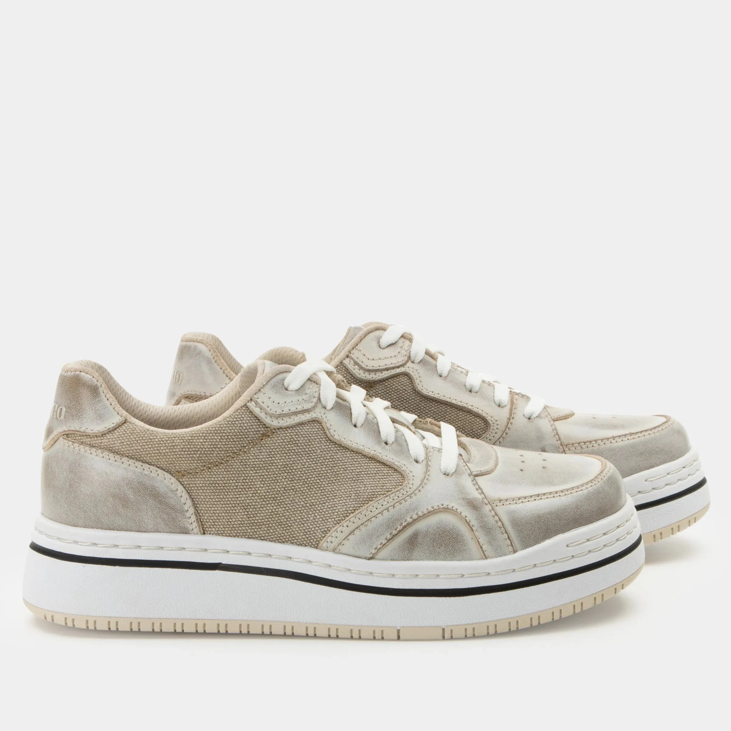 Alegria Women's Alyster Platform Sneaker in Cream