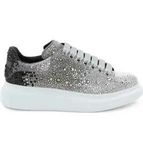 Alexander McQueen Oversized Sneaker 'Black Silver Crystal'