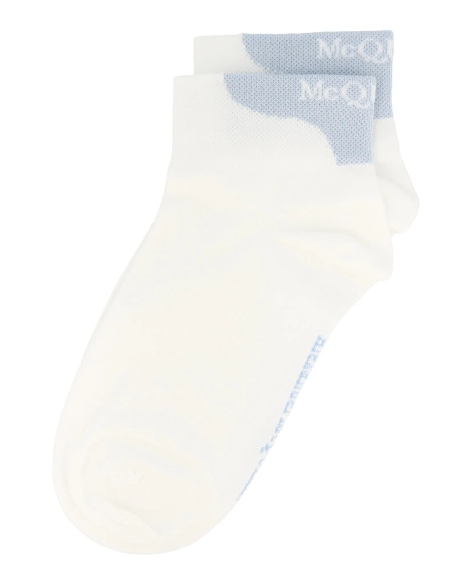 Alexander McQueen Womens Logo Branded Crew Socks