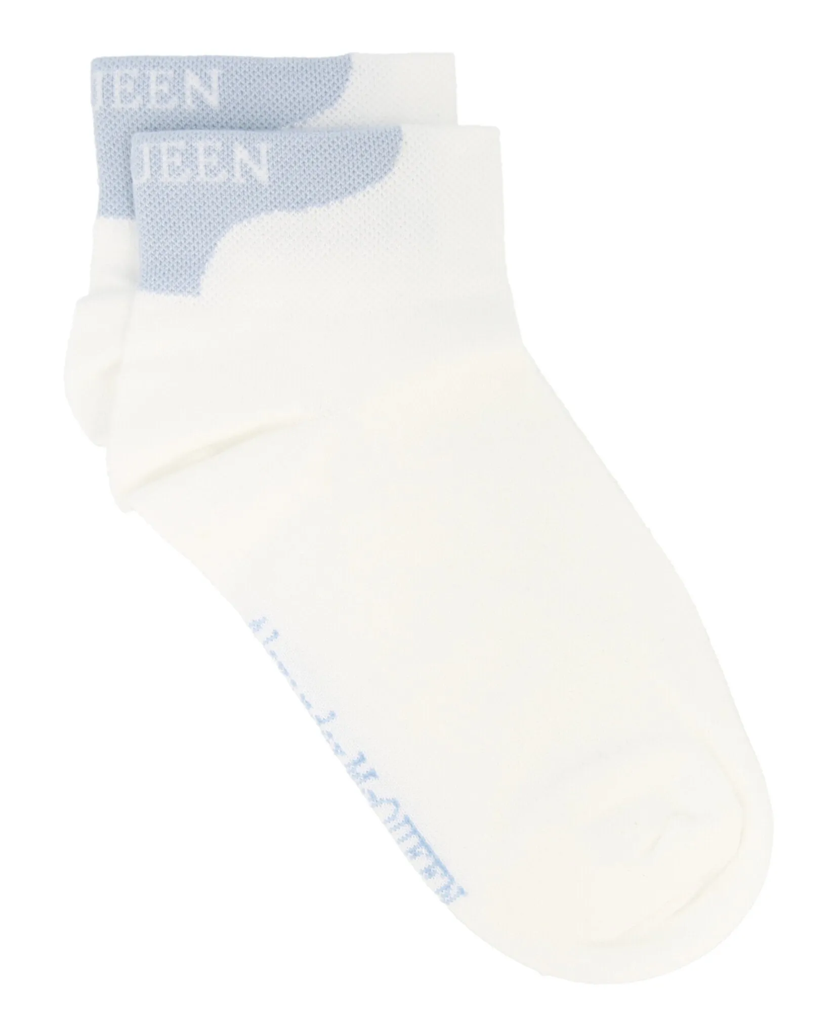 Alexander McQueen Womens Logo Branded Crew Socks