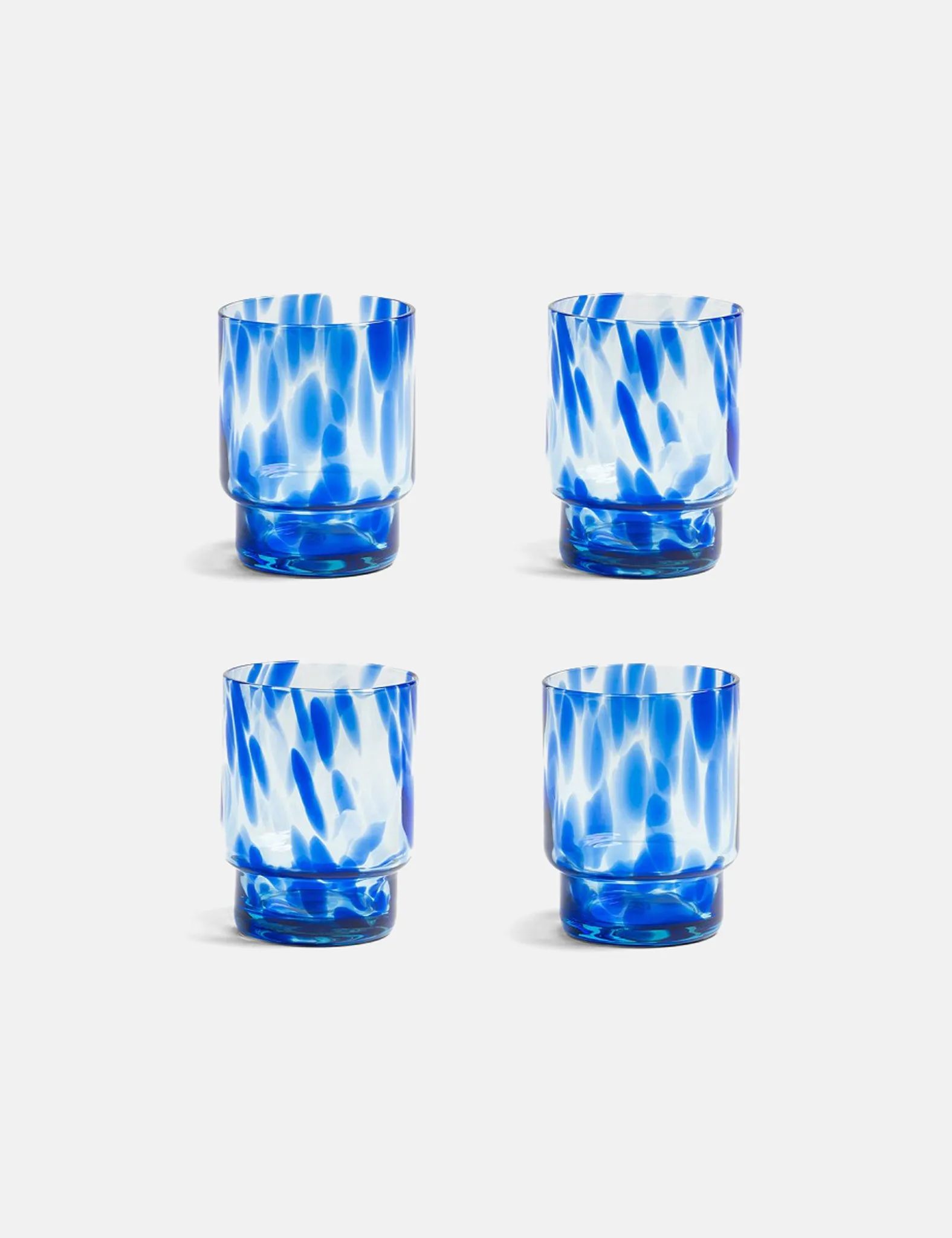 & Klevering Tortoise Glasses (Set Of 4) - Blue