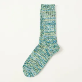 Anonymous Ism 5 Colour Mix Crew Socks - Mint