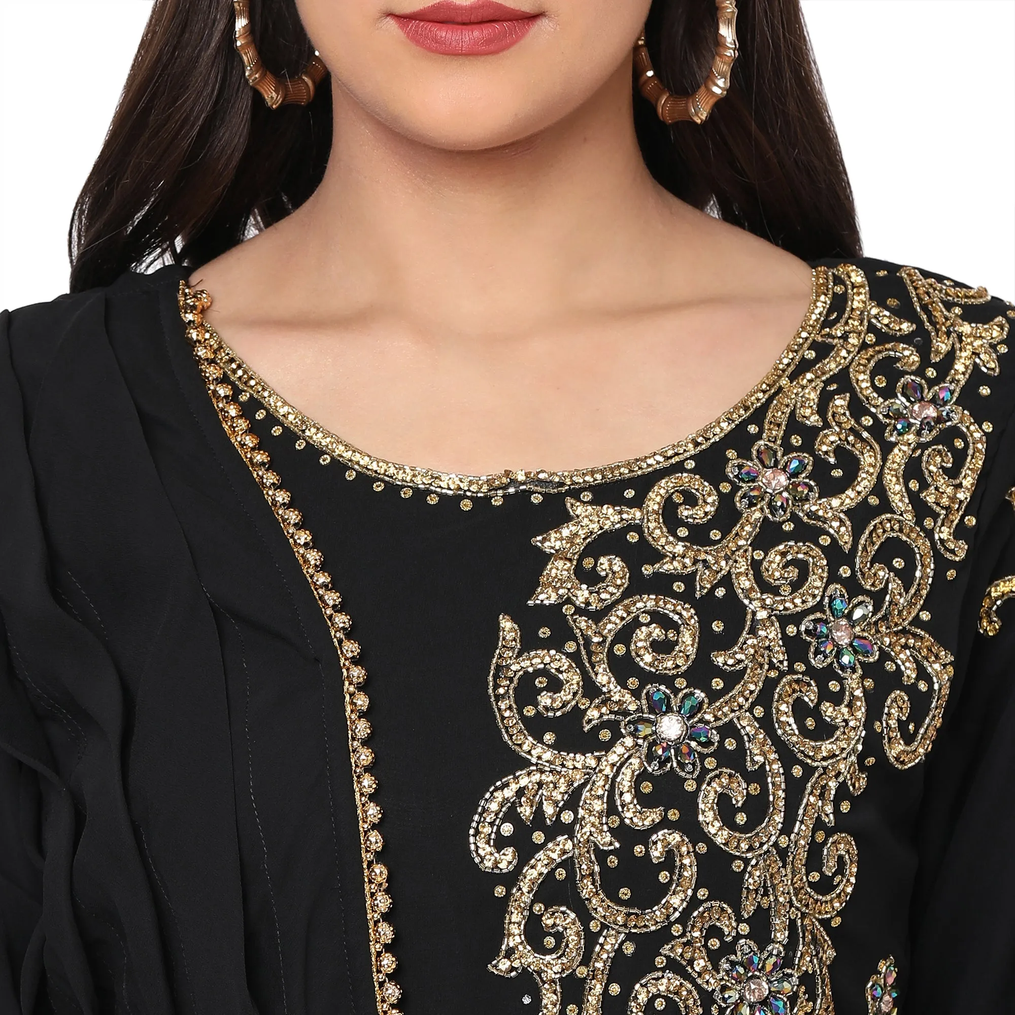 Arabian Jalabiya Evening Party Gown