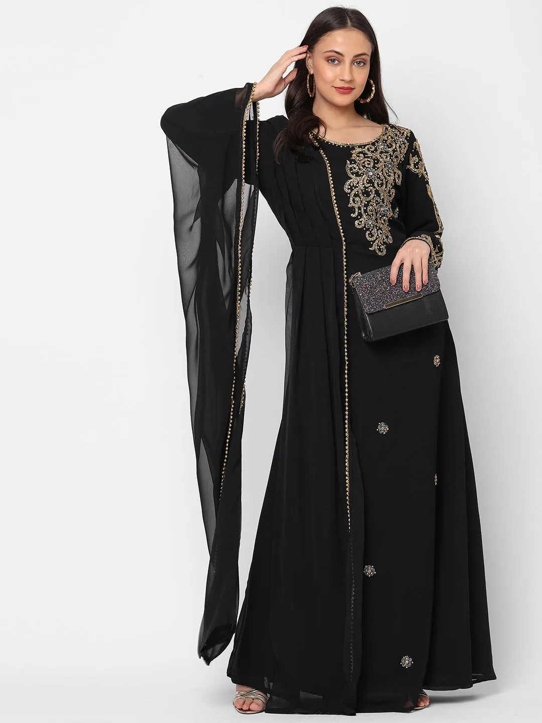 Arabian Jalabiya Evening Party Gown