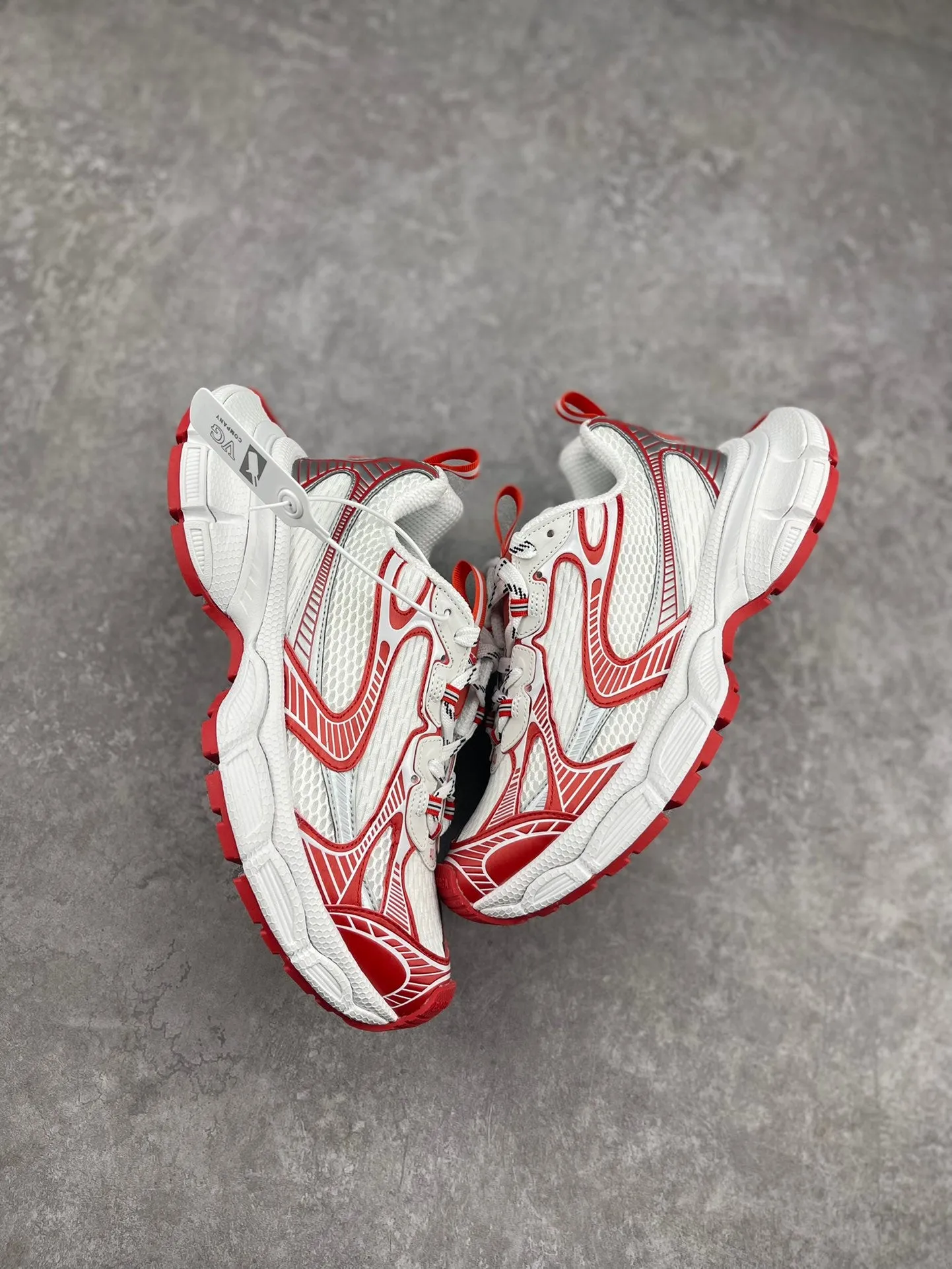 Balenciaga Wmns 3XL Sneaker 'Worn-Out - White Red'