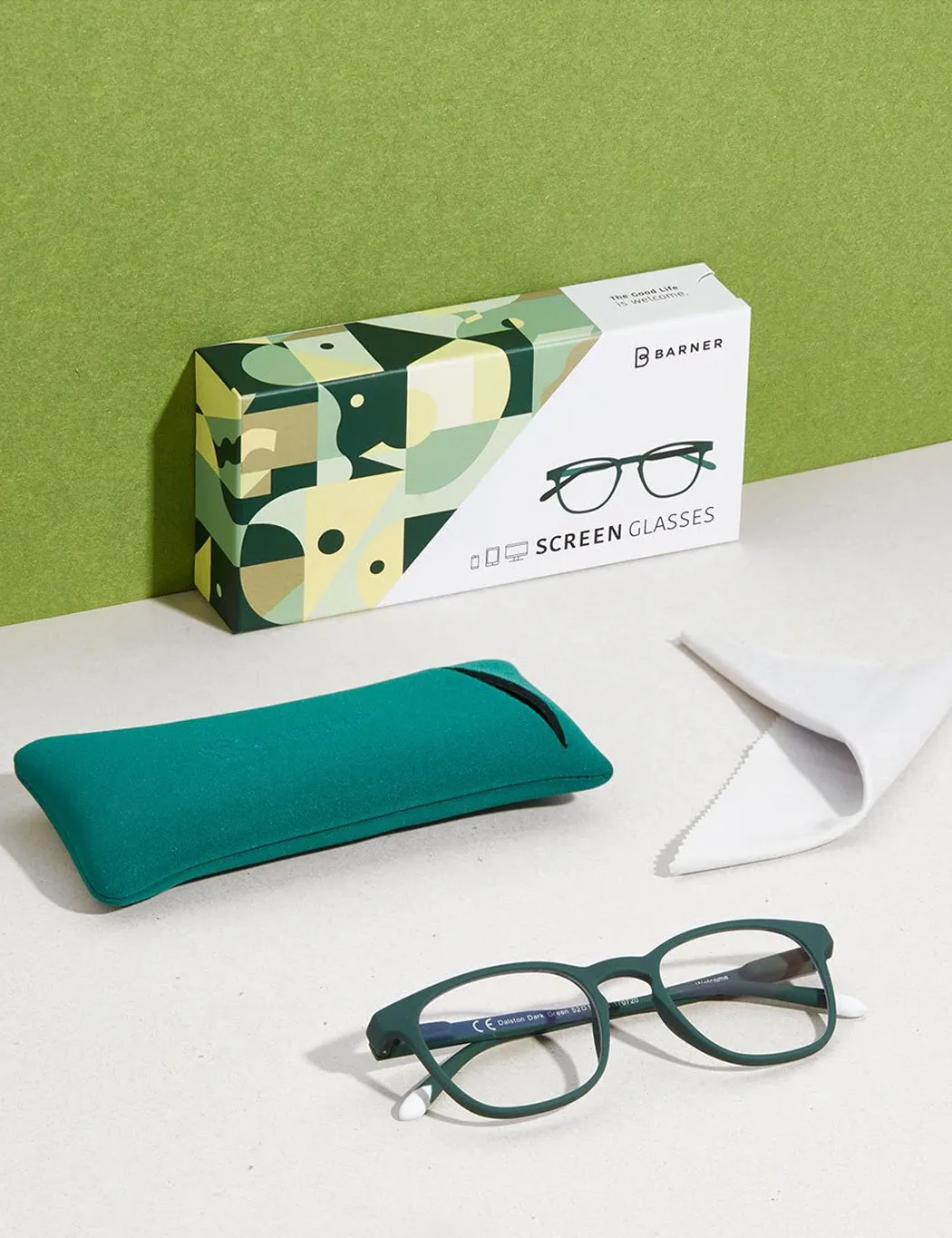 Barner Dalston Blue Light Computer Glasses - Dark Green