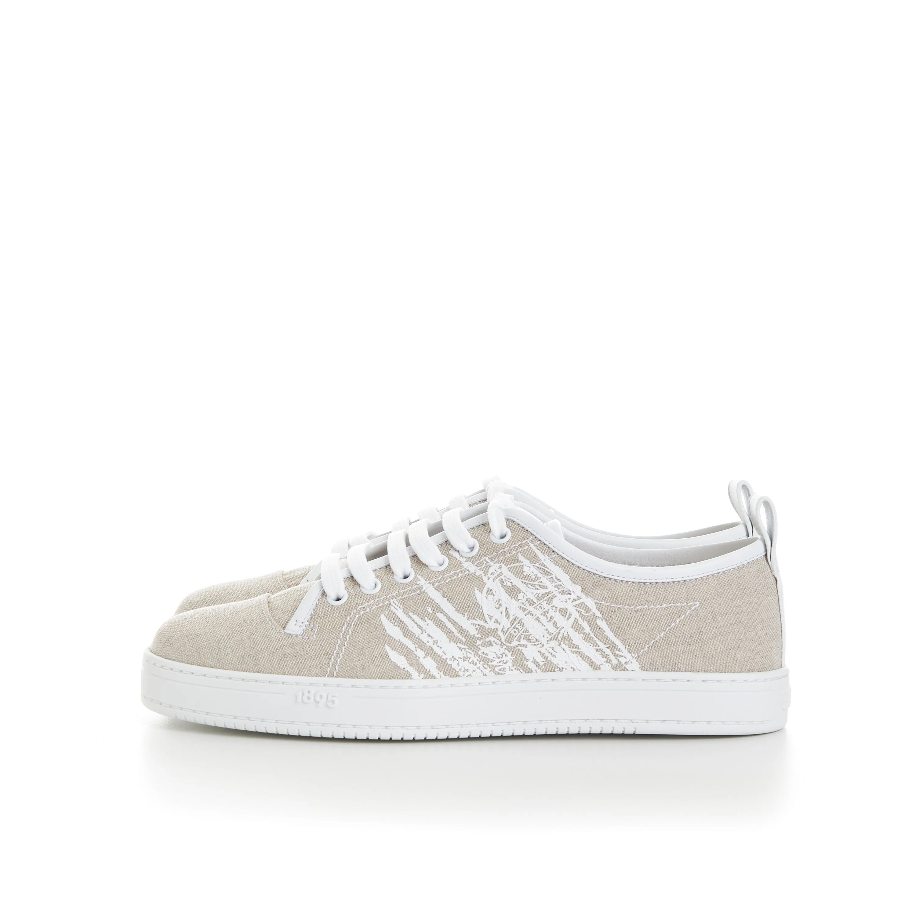 Beige Playtime Low Top Cotton Sneaker - Scritto Design