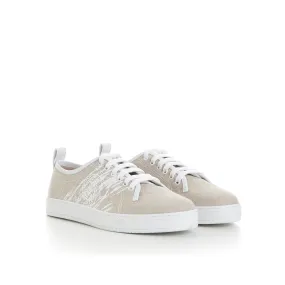 Beige Playtime Low Top Cotton Sneaker - Scritto Design