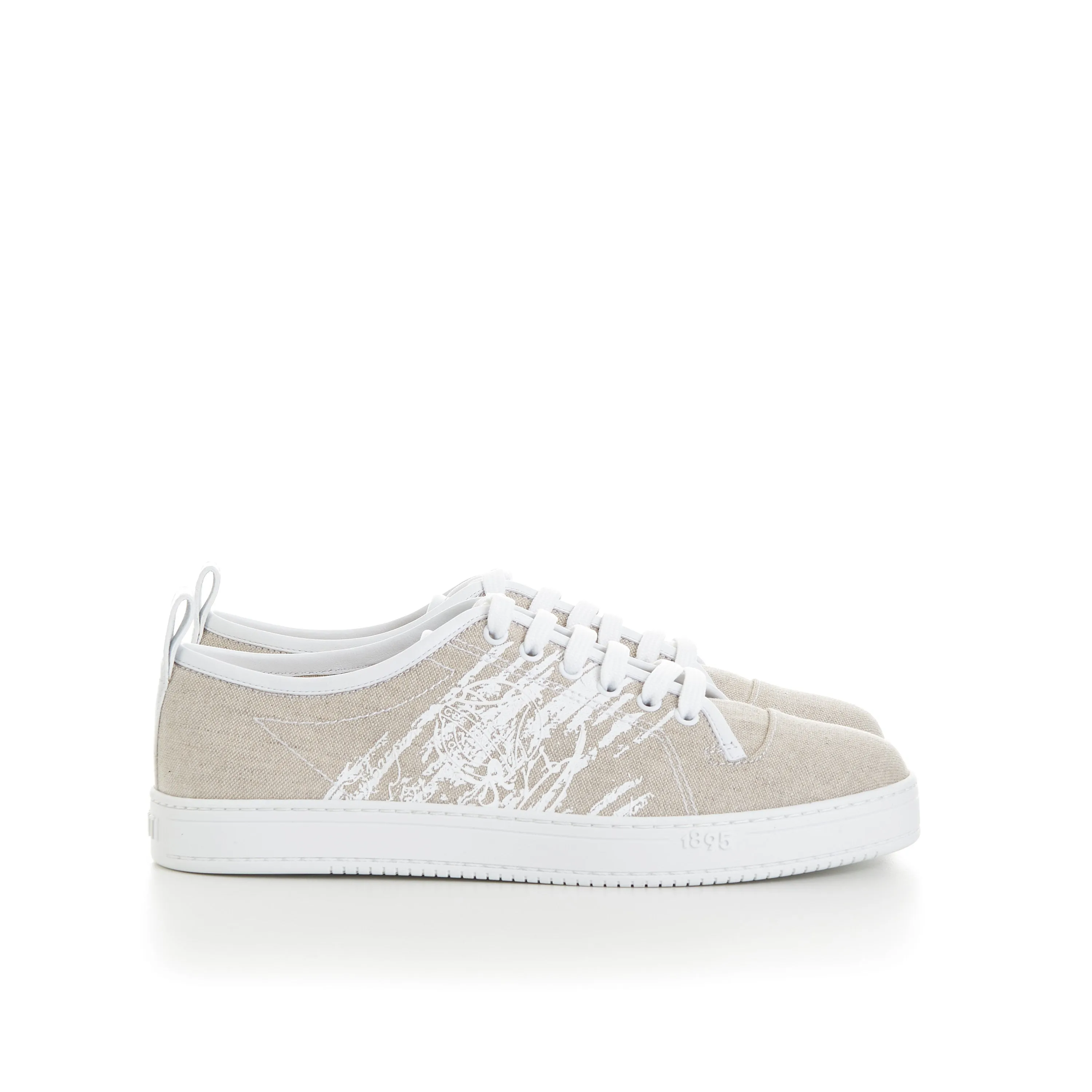 Beige Playtime Low Top Cotton Sneaker - Scritto Design