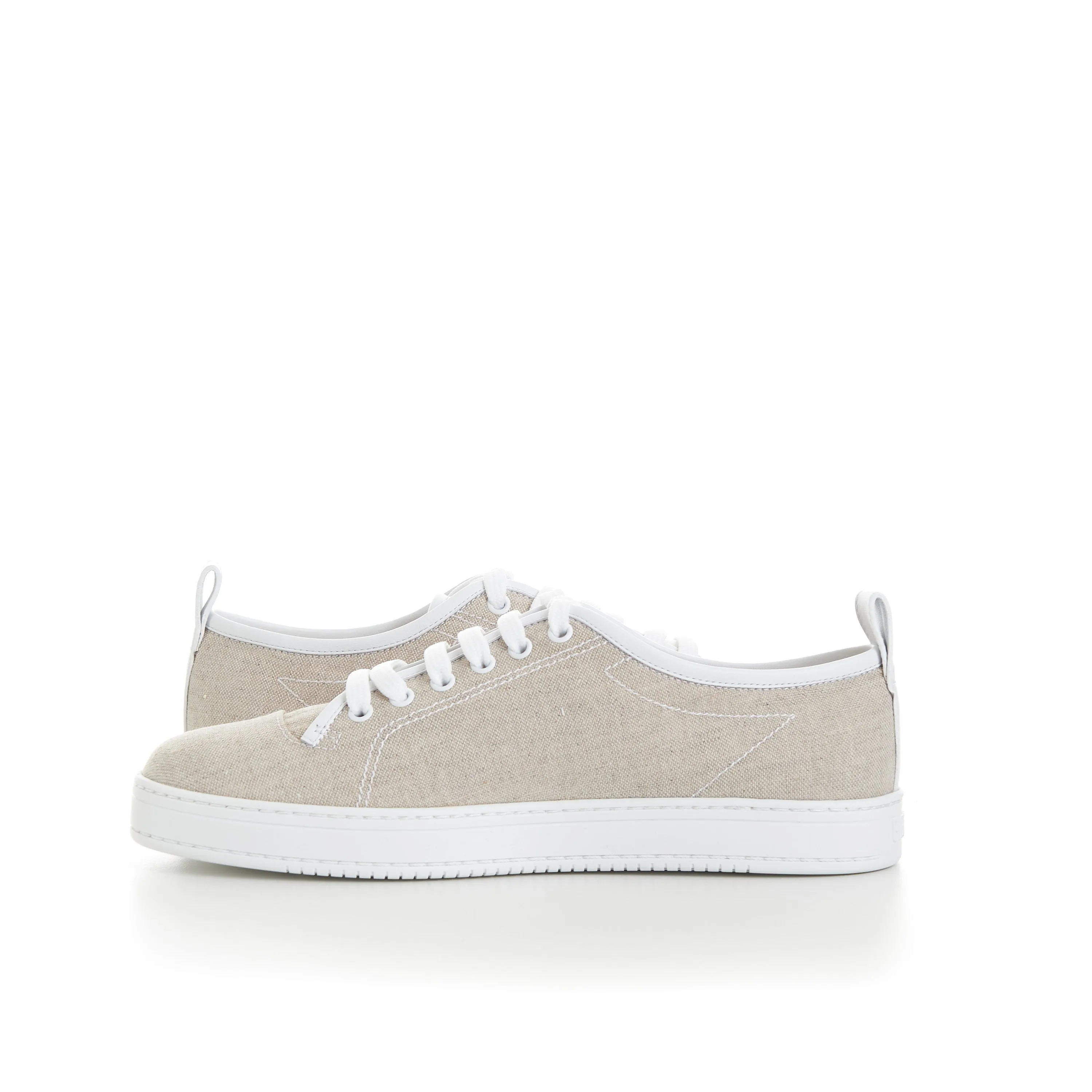 Beige Playtime Low Top Cotton Sneaker - Scritto Design