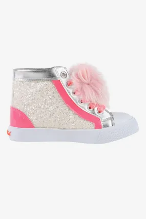 Billieblush Pom Pom High Top Girls Sneaker