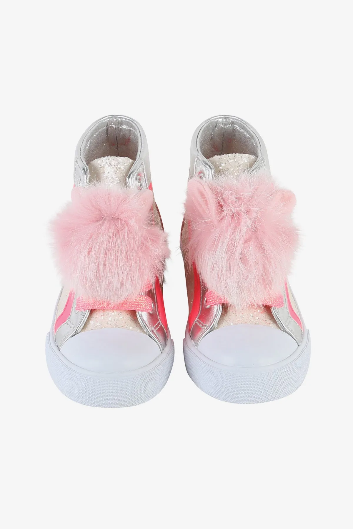 Billieblush Pom Pom High Top Girls Sneaker