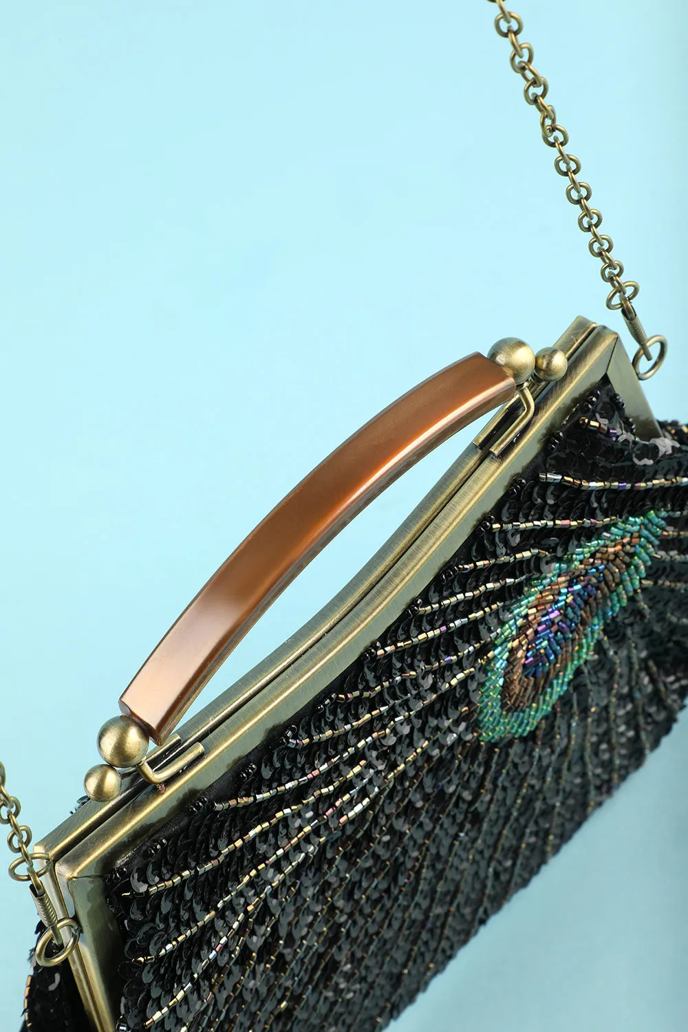 Black Beaded Evening Bag