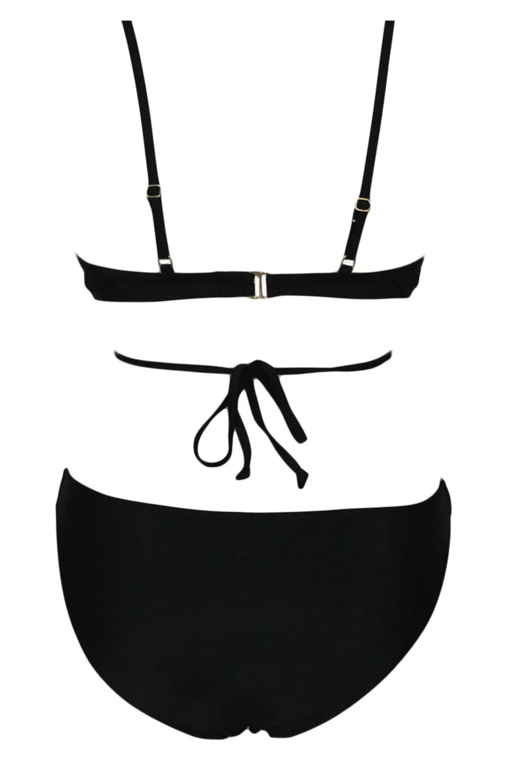 Black Cage Designed Summer Bikini