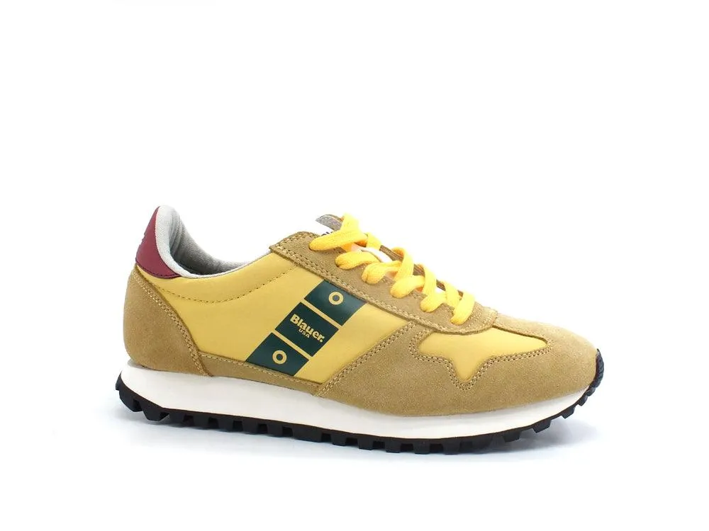 BLAUER Dawson 02 Sneaker Nylon Suede Yellow Green S2DAWSON02