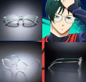 Blue Lock Rin Itoshi Computer Glasses Frame Eye Glass Blue Light Block Japan