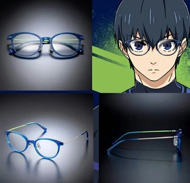 Blue Lock Yoichi Isagi Computer Glasses Frame Eye Glass Blue Light Block