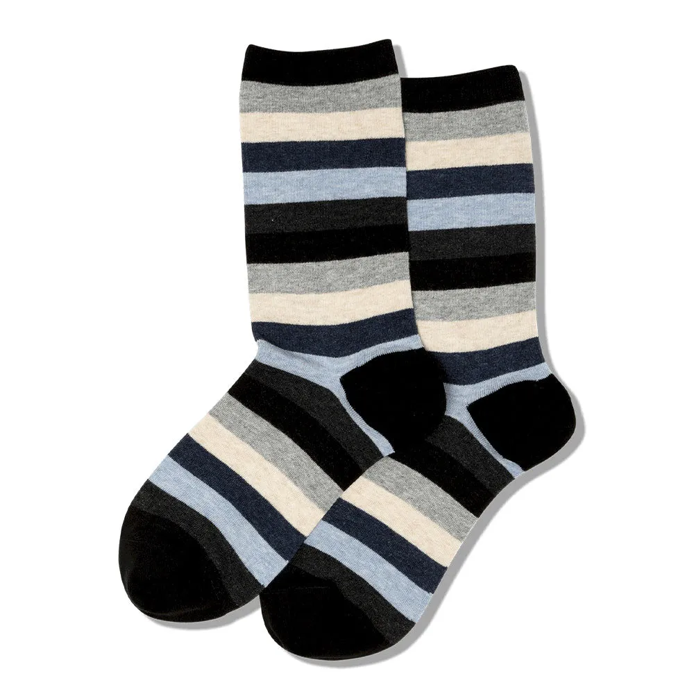 Bold Stripes Crew Socks