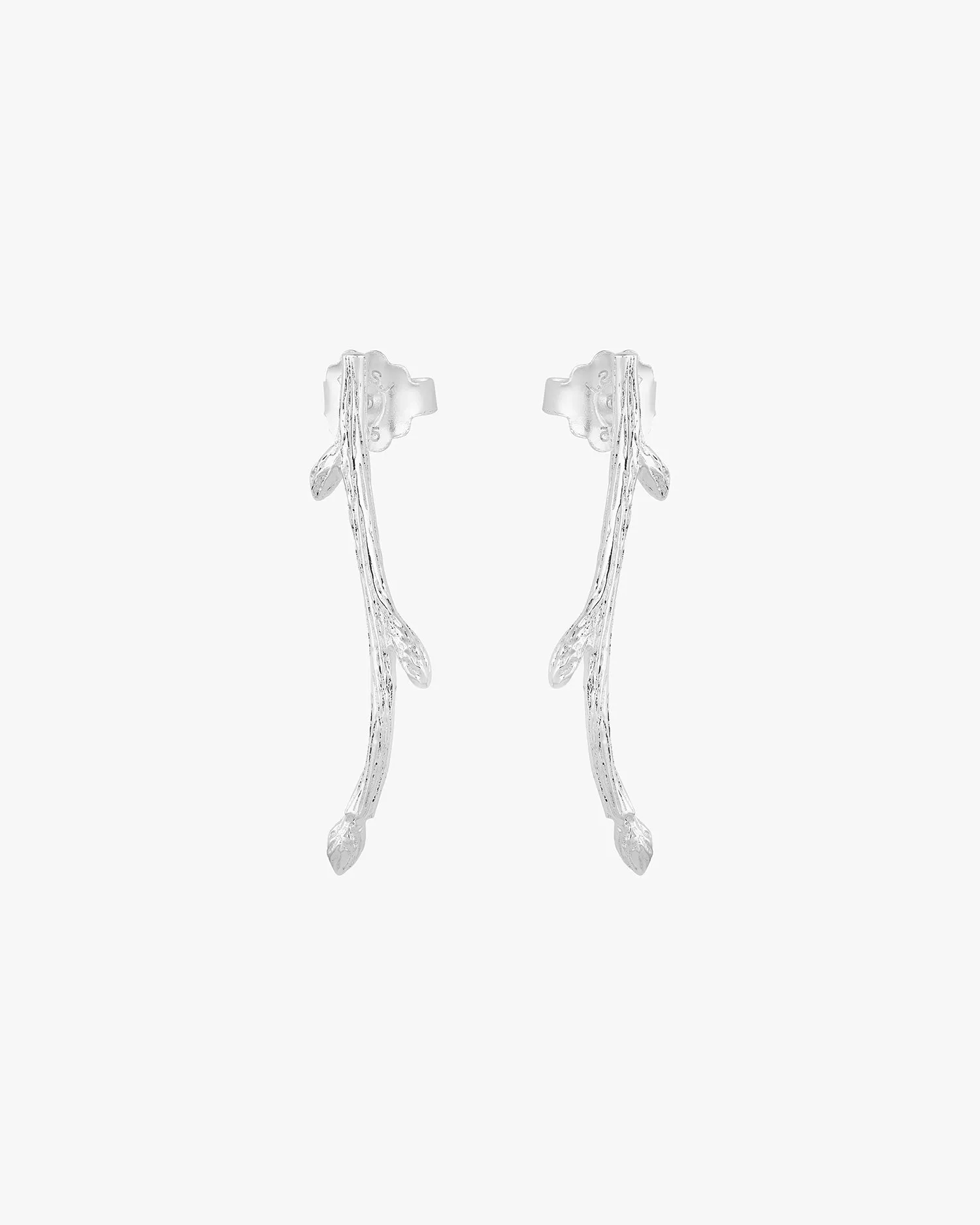 Branch earrings silver