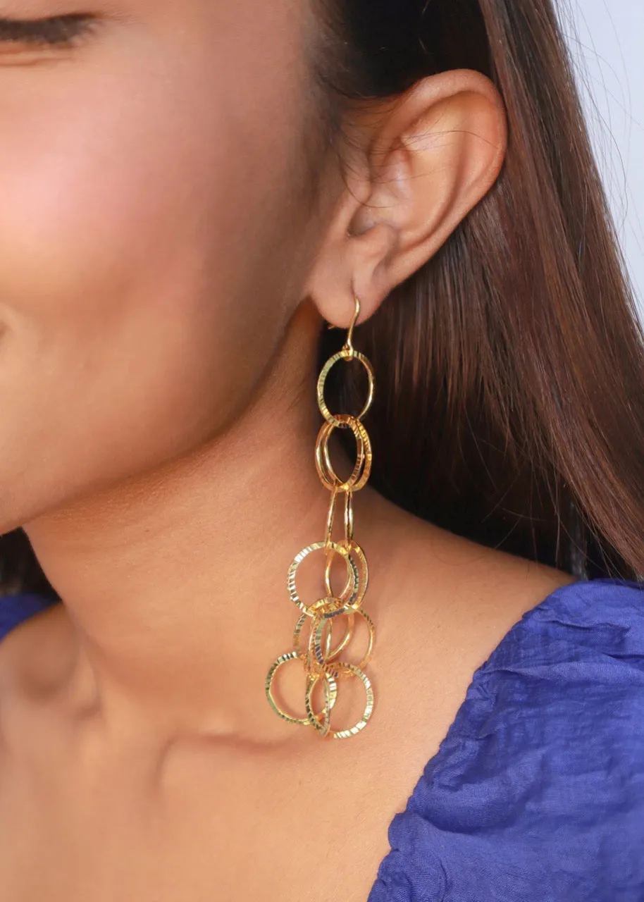 Brass - Cascade Earrings