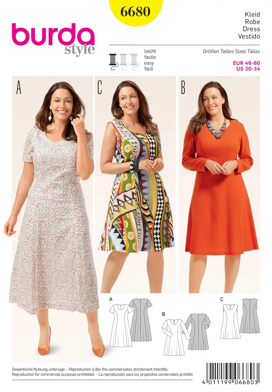 Burda Dresses 6680