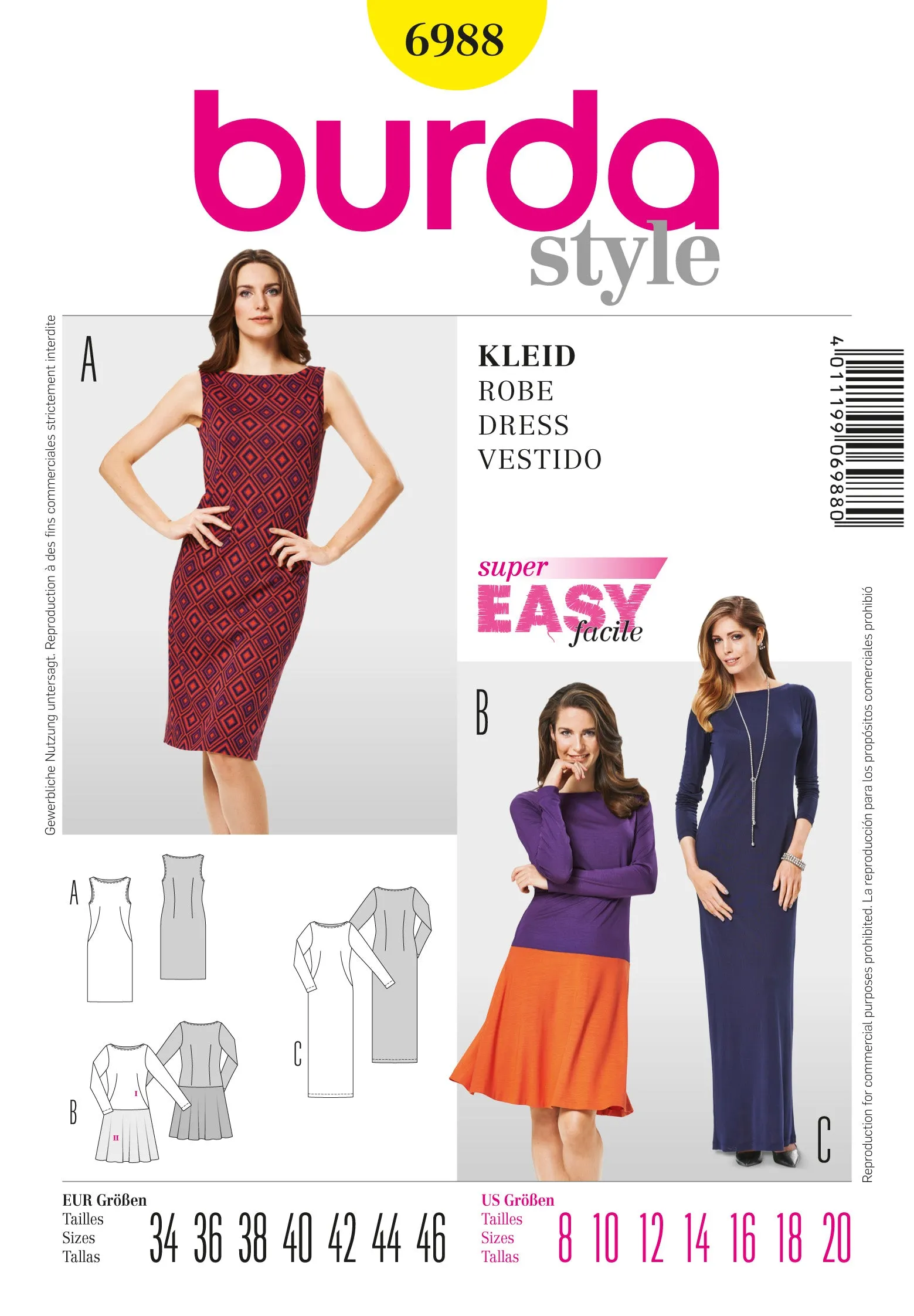 Burda Dresses 6988