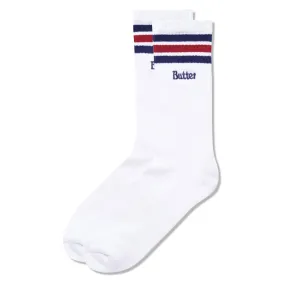 Butter Goods Striped Socks Q224 White