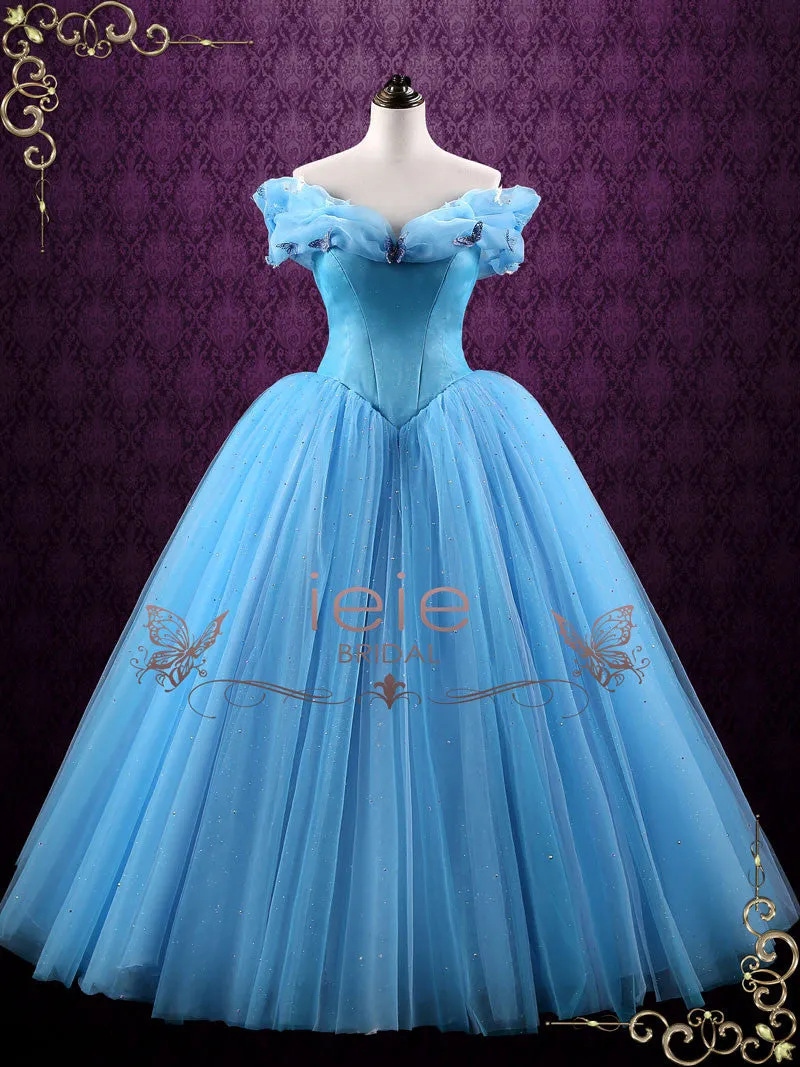 Cinderella Blue Ball Gown Evening Dress CINDERELLA