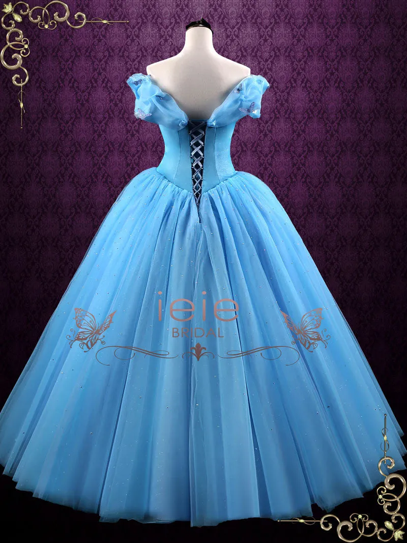 Cinderella Blue Ball Gown Evening Dress CINDERELLA