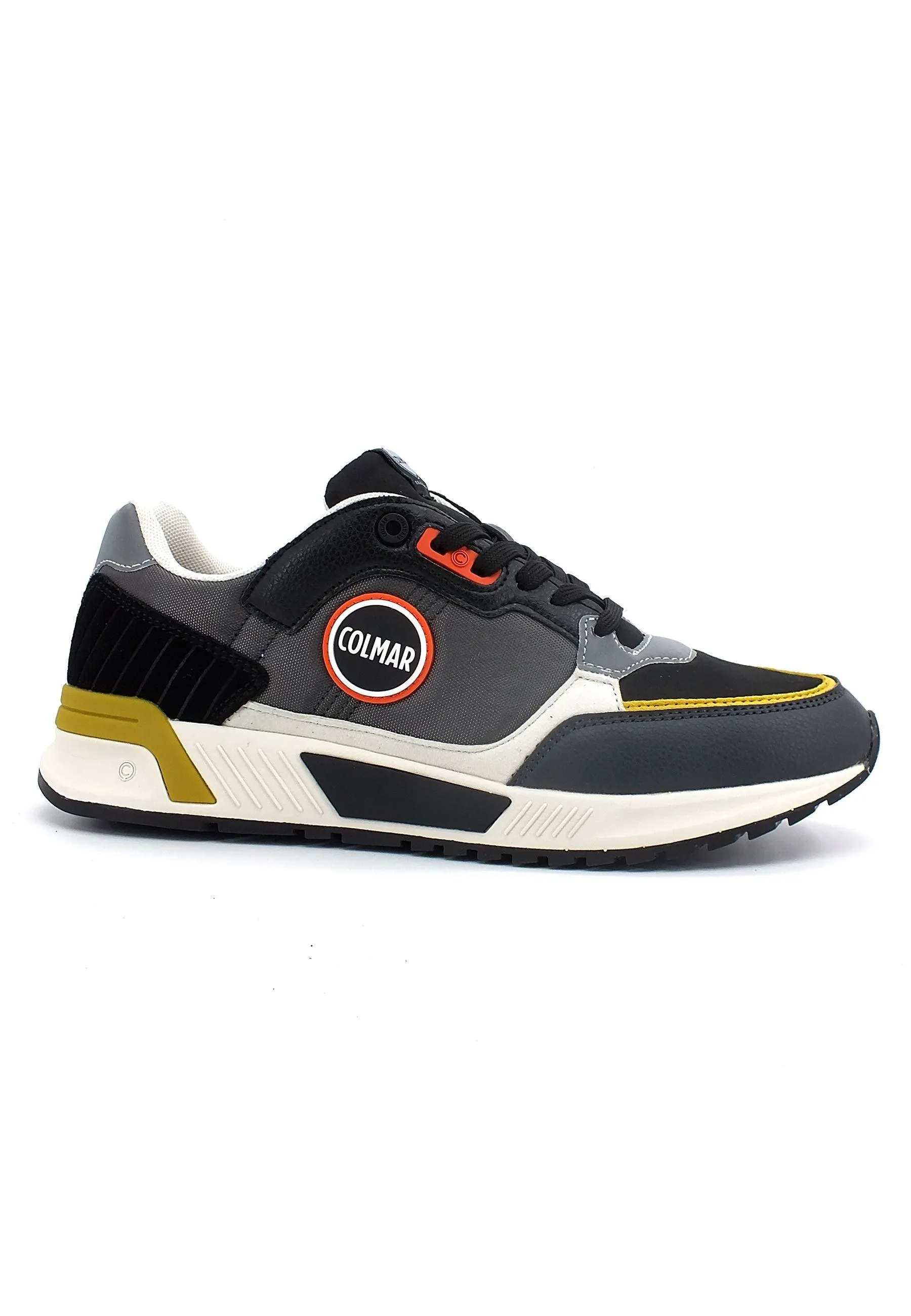 COLMAR Sneaker Uomo Dark Grey Black Ochre DALTON BACKWORD