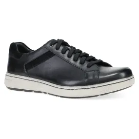 Dansko Men's Trevor Leather Tie Sneaker in Black