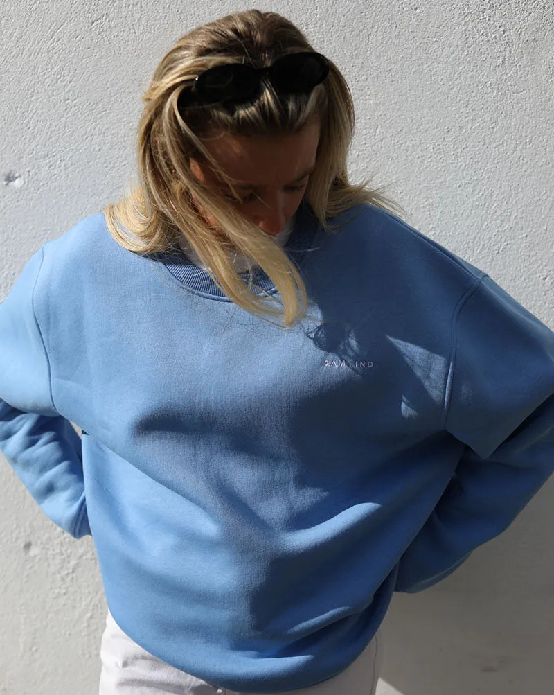 Dropped Shoulder Sweat | Summer Blue