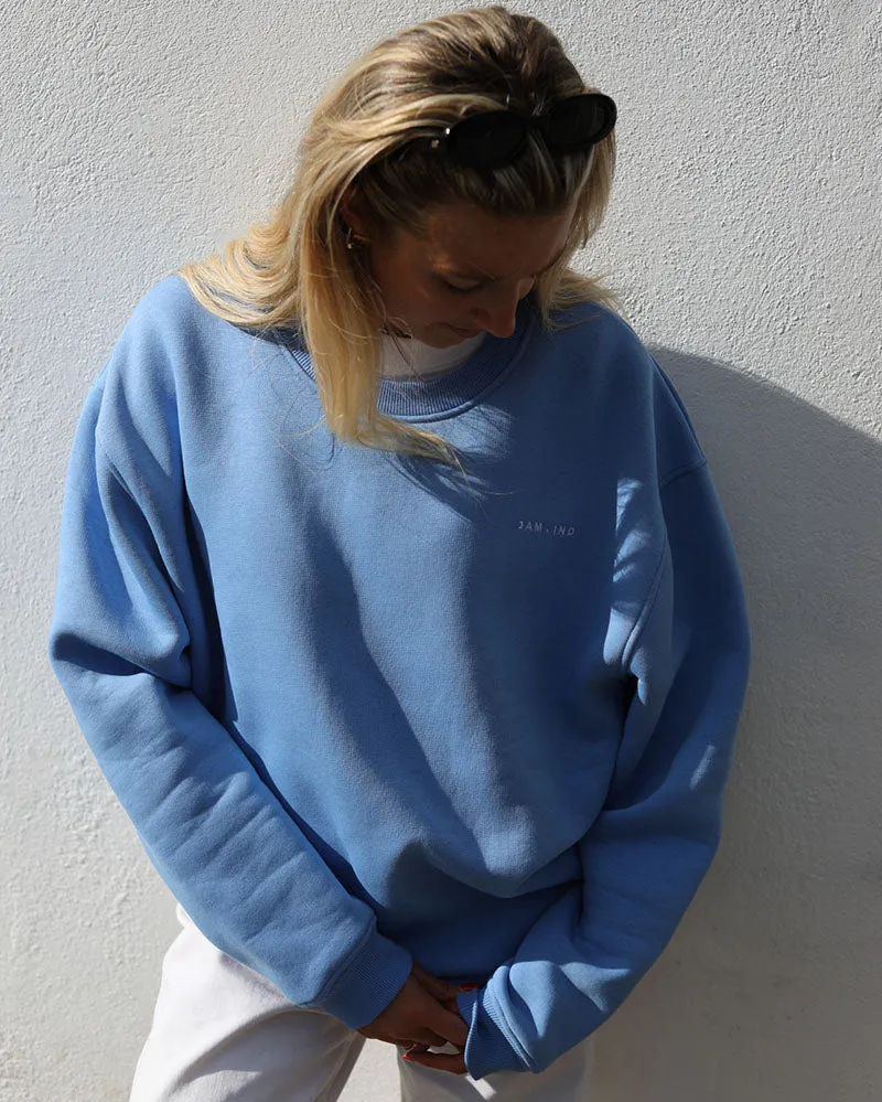 Dropped Shoulder Sweat | Summer Blue