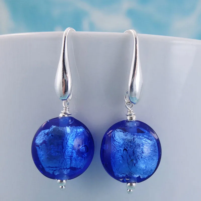 evening blue earrings