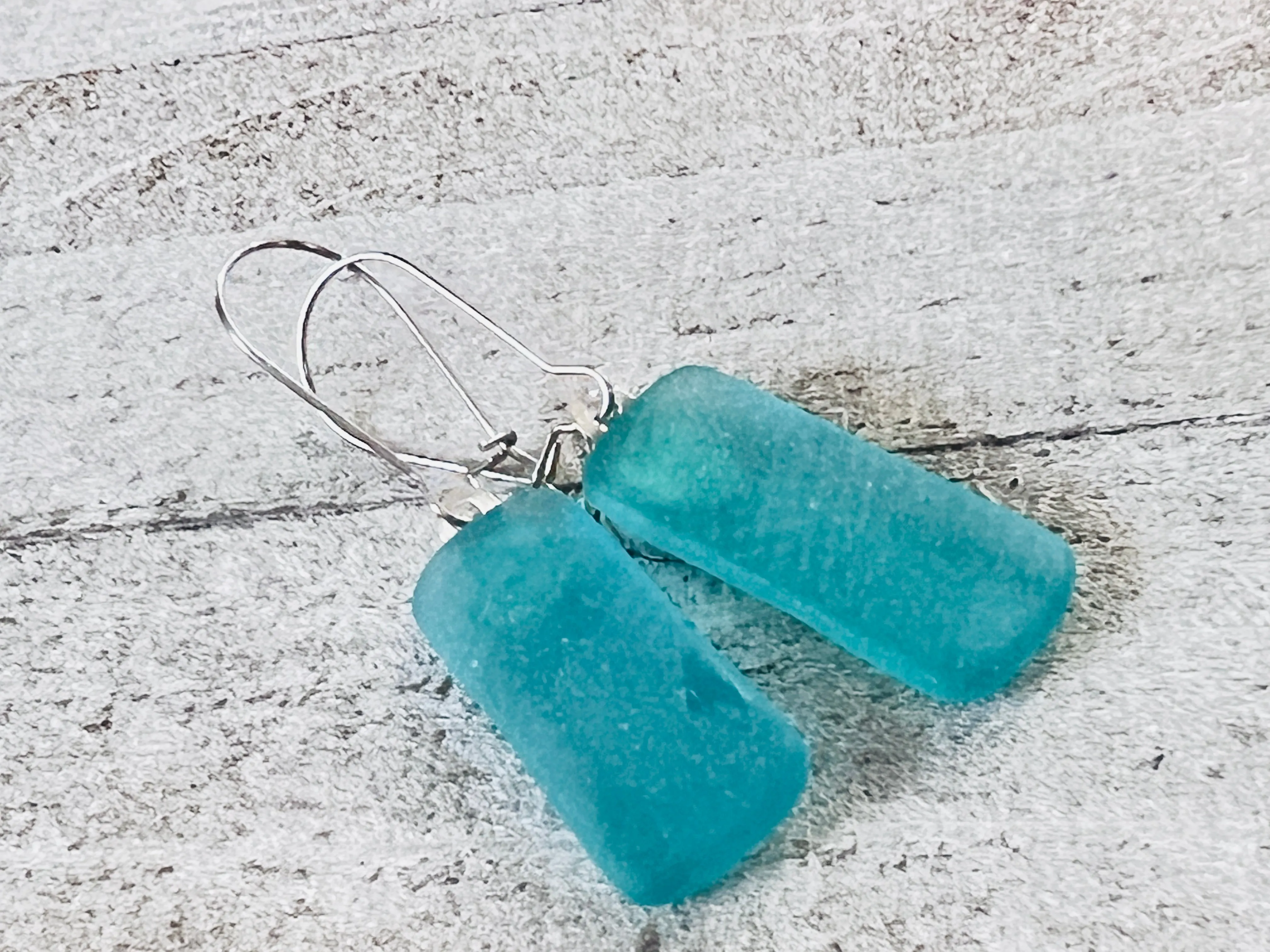 Frosted Glass Earrings