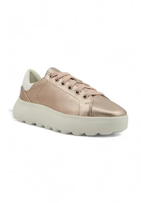 GEOX Spherica Sneaker Donna Rose Gold Optic White D45TCC0BVBCCH81R