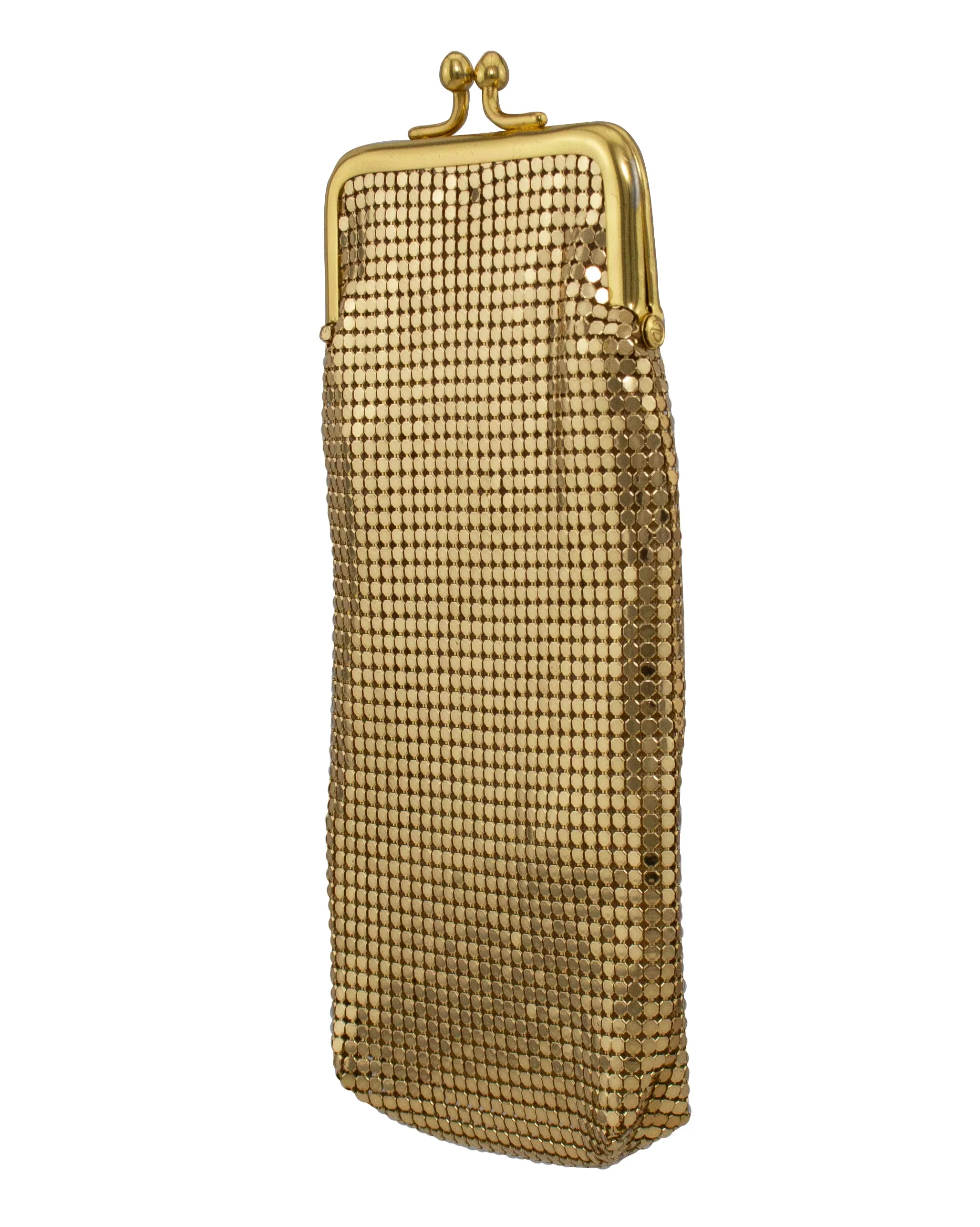 Gold Mesh Glasses Case