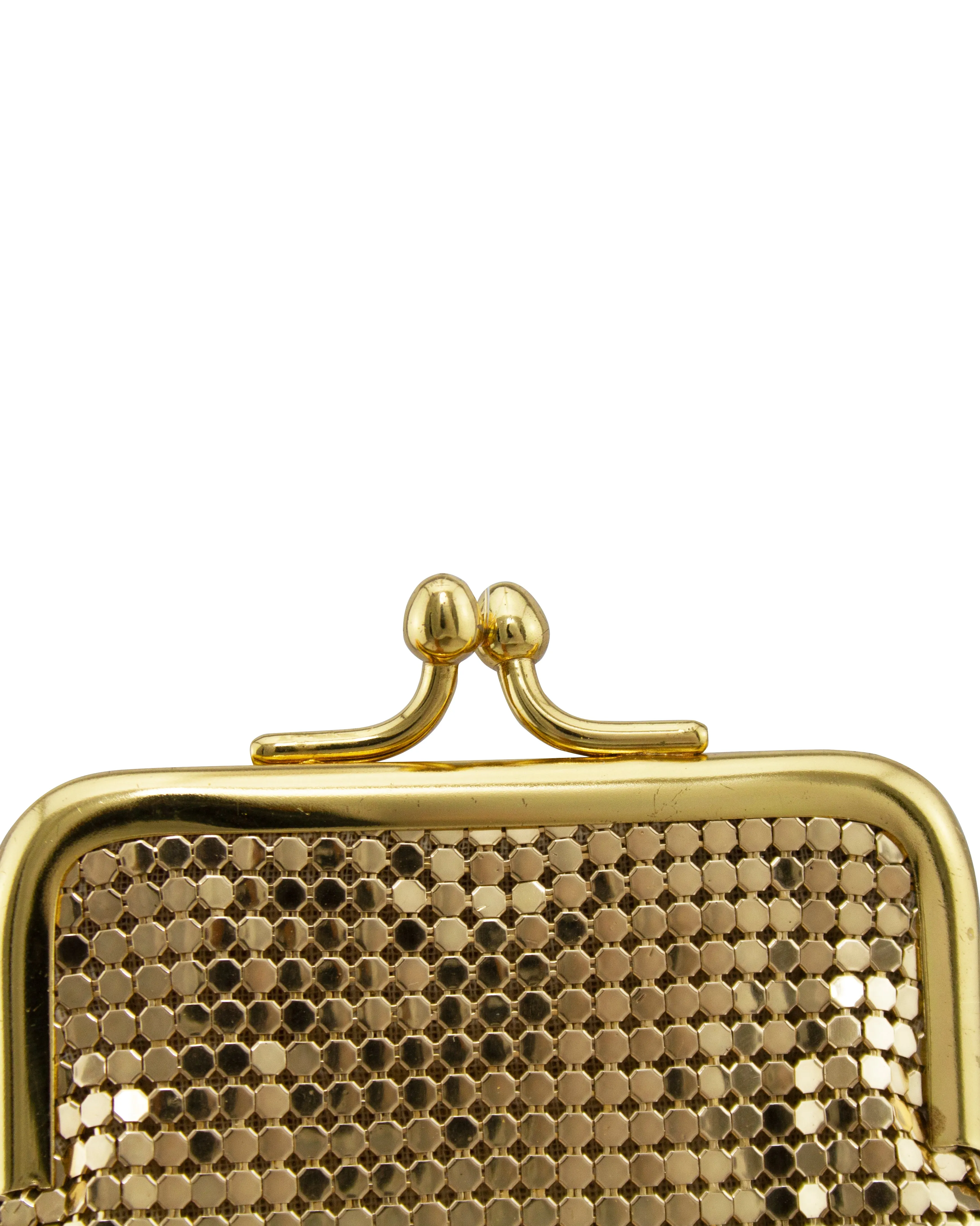 Gold Mesh Glasses Case