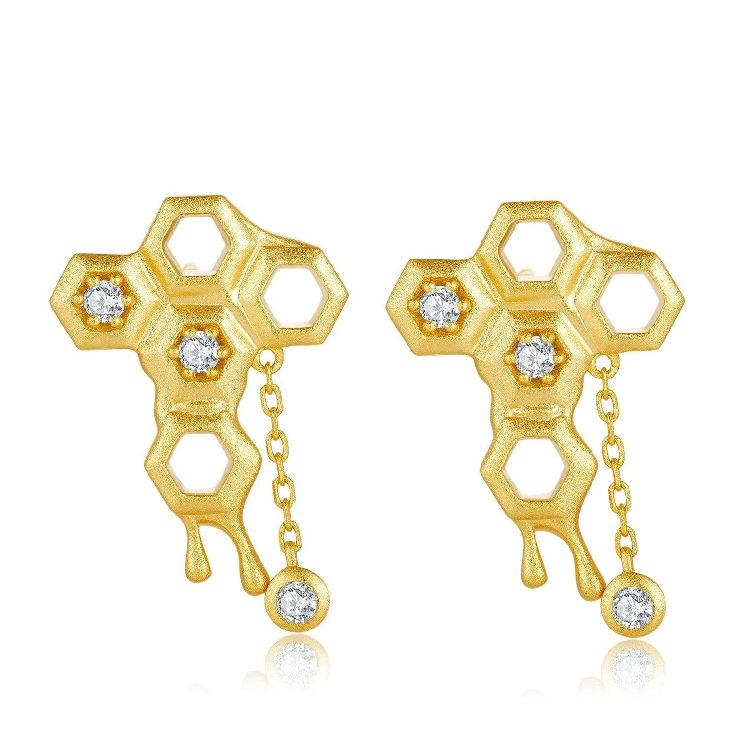 Honeycomb With Honey Ring Earrings Necklaces Bracelet Jewelry Sets designed by Life With MaK