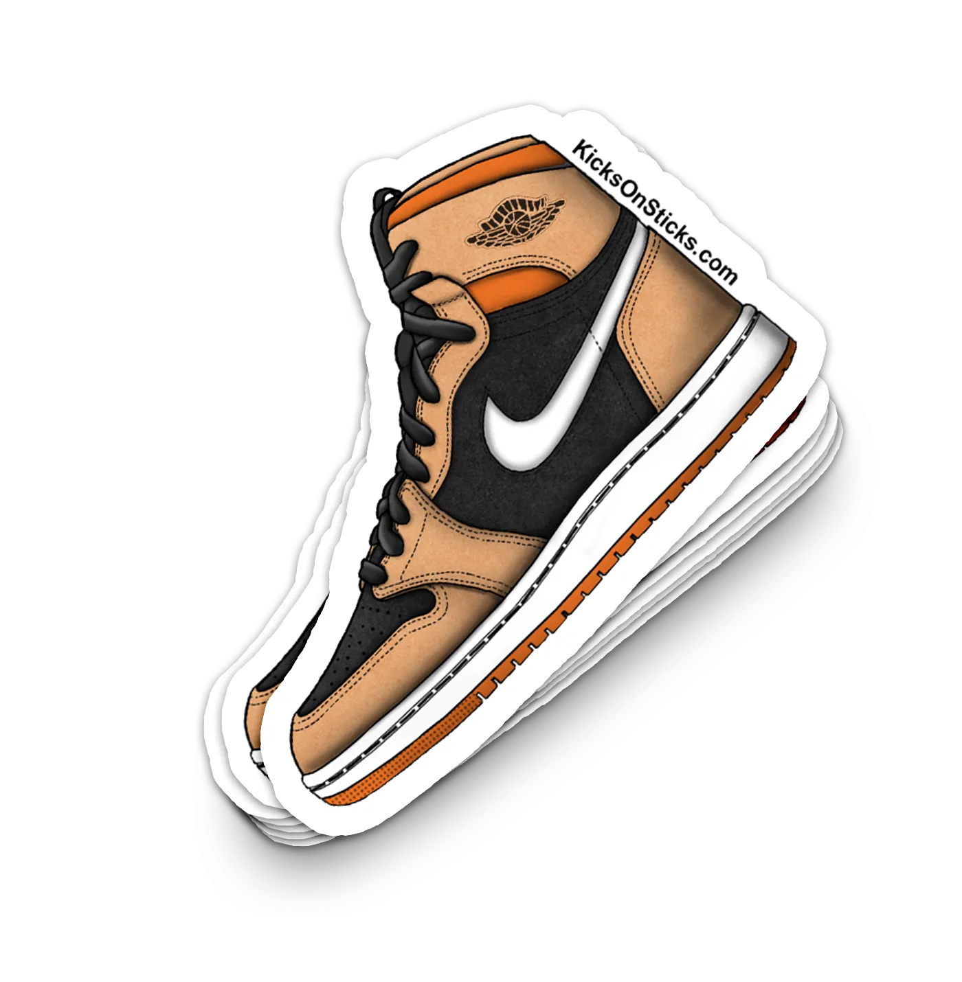 Jordan 1 CMFT "Pumpkin Spice" Sneaker Sticker