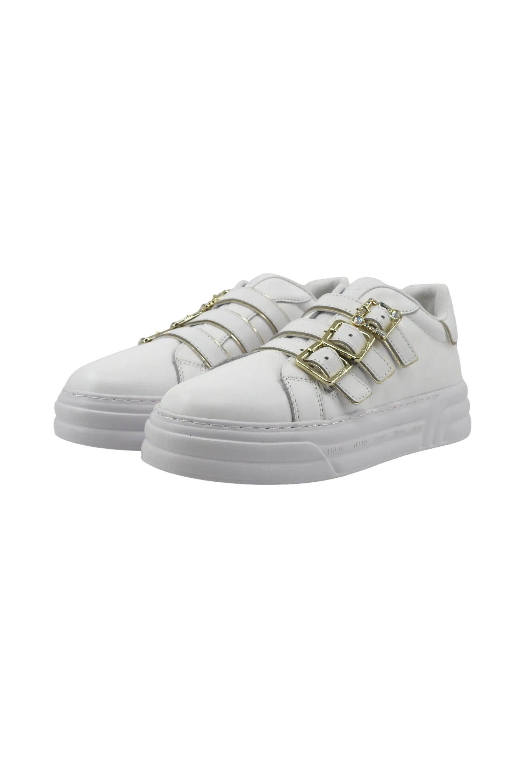 LIU JO Cleo 30 Sneaker Donna White Gold BA4019PX179