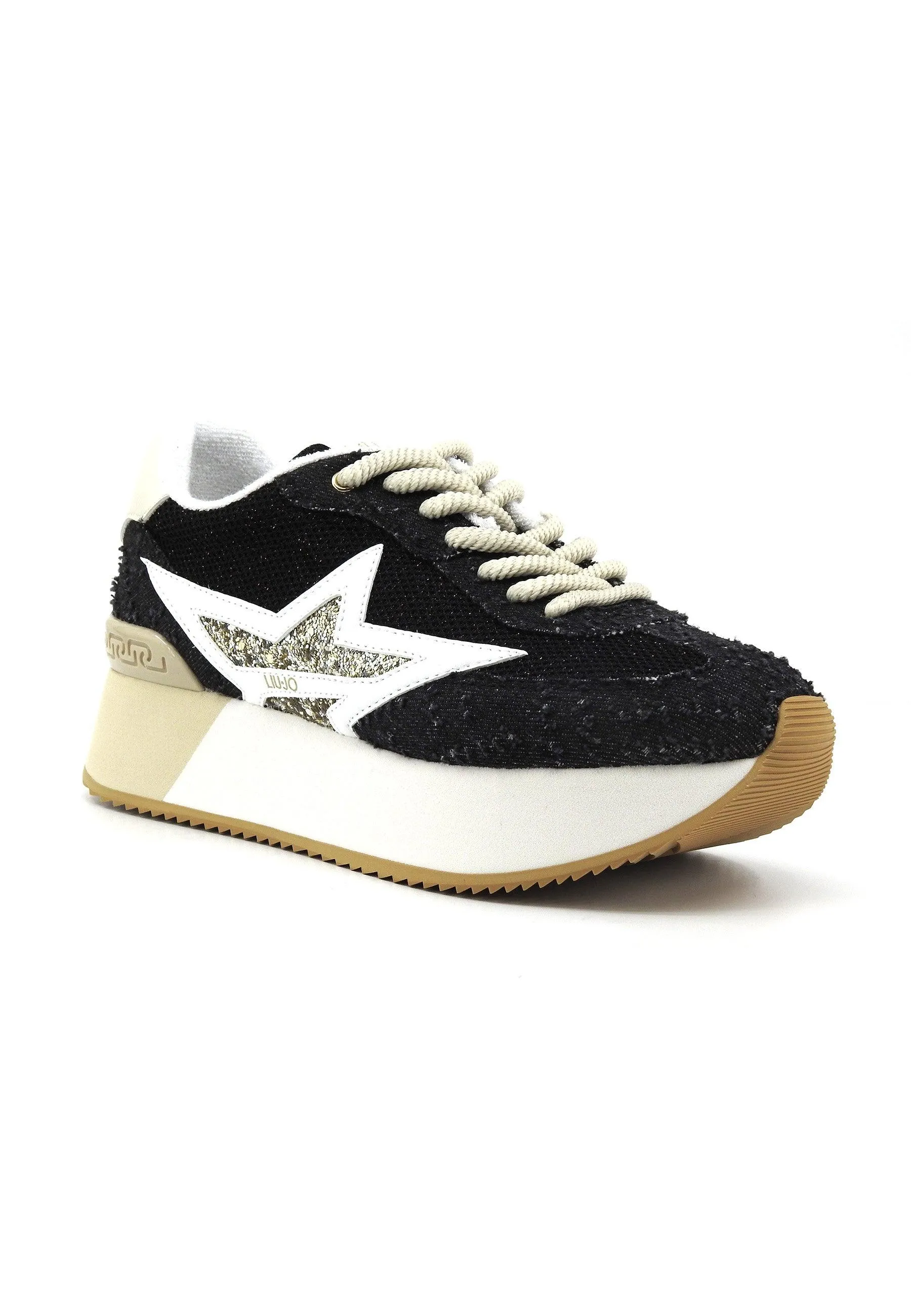 LIU JO Dreamy 03 Sneaker Donna Black Gold BA4083TX404