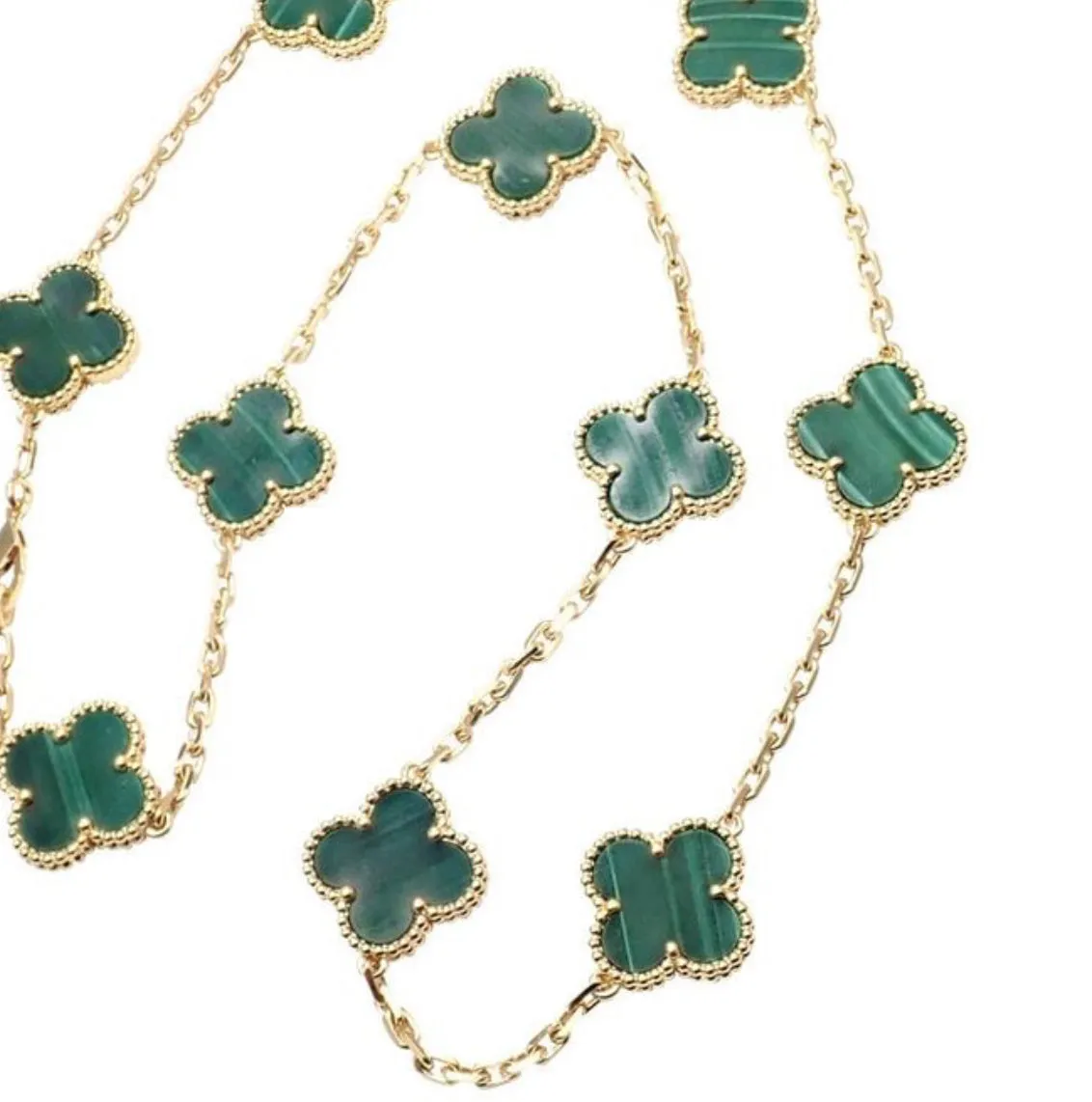 Long Chain Necklace Four Leaf Flower Style Necklaces For Women Fashion Neck Jewelry - X3476022