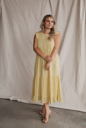 Madelyn Summer Dress in Yellow